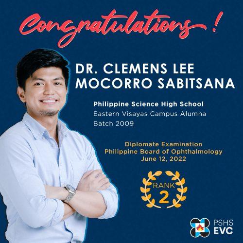 Congratulations Dr. Clemens Lee Sabitsana